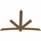 Ekena Millwork Alberta Smooth Timber Gable Bracket, Western Red Cedar, 84"W x 56"H x 1 1/2"D x 5 1/2"F, 16/12 Pitch GBW084X56X0206ALB00SWR - alternate 3